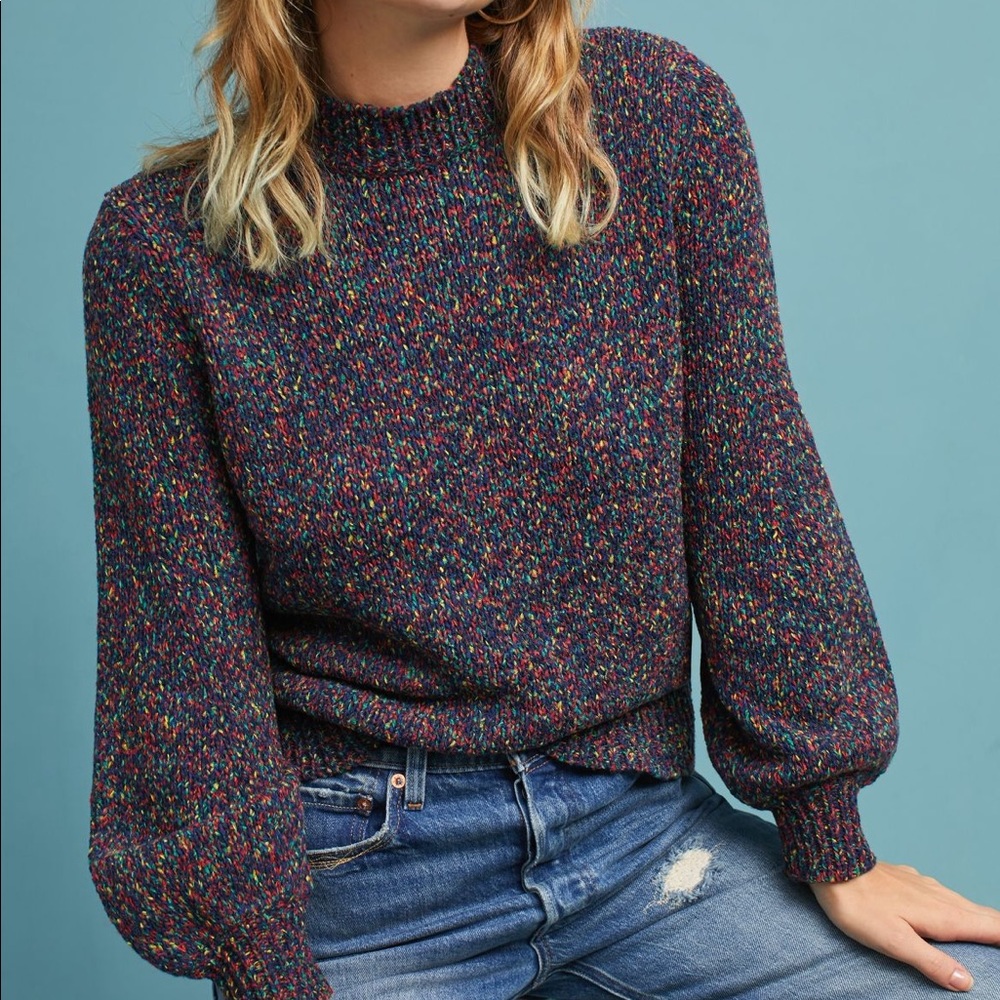 Anthropologie multicolored sweater